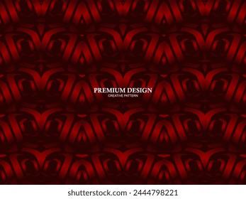 Diseño de fondo de Premium con motivo de lujo rojo. Plantilla Horizontal de Vector, para Anuncio de negocios de lujo digital, invitación formal contemporánea, vale de lujo, certificado de regalo, etc.