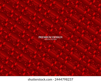 Premium background design with red luxury motif. Vector horizontal template, for digital luxury business banner, contemporary formal invitation, luxury voucher, gift certificate, etc.