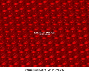 Premium background design with red luxury motif. Vector horizontal template, for digital luxury business banner, contemporary formal invitation, luxury voucher, gift certificate, etc.
