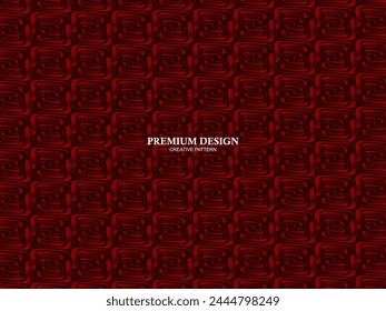 Premium background design with red luxury motif. Vector horizontal template, for digital luxury business banner, contemporary formal invitation, luxury voucher, gift certificate, etc.