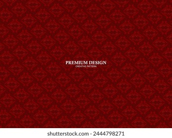 Premium background design with red luxury motif. Vector horizontal template, for digital luxury business banner, contemporary formal invitation, luxury voucher, gift certificate, etc.