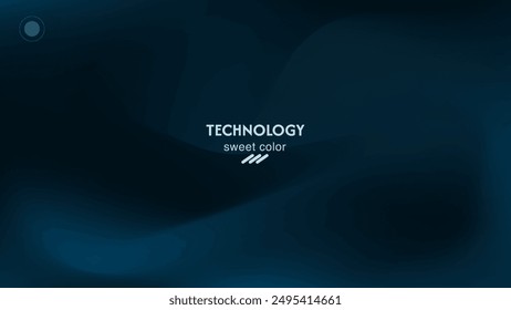 Premium background design with thin wave technology pattern, elegant dark blue color.
