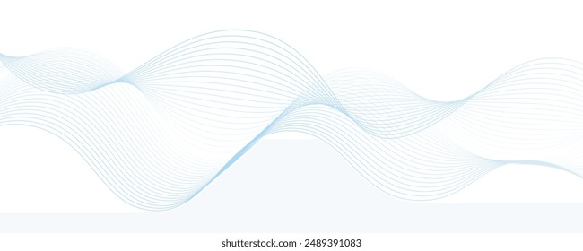 Premium background design with white line pattern (texture) in luxury pastel colour. Abstract horizontal vector template for business banner, formal backdrop, prestigious voucher, luxe invite