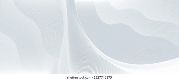 Design de fundo premium com padrão de linha branca (textura) em cor pastel de luxo. Modelo vetorial horizontal abstrato
