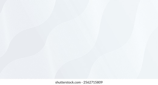 Premium background design with white line pattern (texture) in luxury pastel colour. Abstract horizontal vector art simple