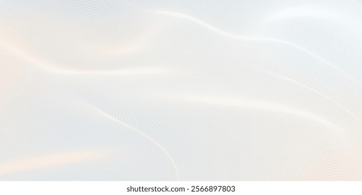 Premium background design with white line pattern (texture) in luxury pastel colour. Abstract horizontal vector template for business banner, formal backdrop,