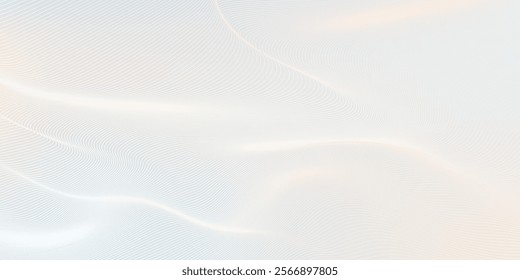 Premium background design with white line pattern (texture) in luxury pastel colour. Abstract horizontal vector template for business banner, formal backdrop,