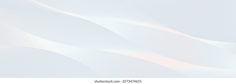 Premium background design with white line pattern in luxury pastel colour. Vector template for digital luxury banner, invitation, voucher, certificate. Eps10