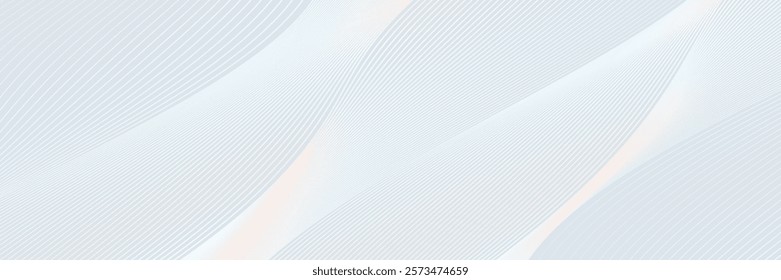 Premium background design with white line pattern in luxury pastel colour. Vector template for digital luxury banner, invitation, voucher, certificate. Eps10