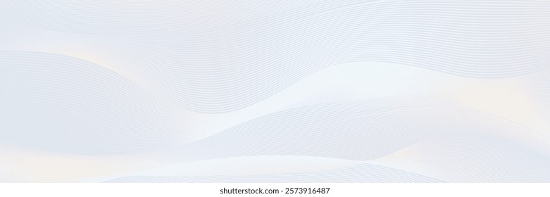 Premium background design with white line pattern (texture) in luxury pastel colour. Abstract horizontal vector template suit for banner, brochure, web,presentation