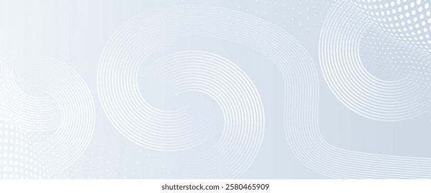 Premium background design with white line pattern White geometric abstract background