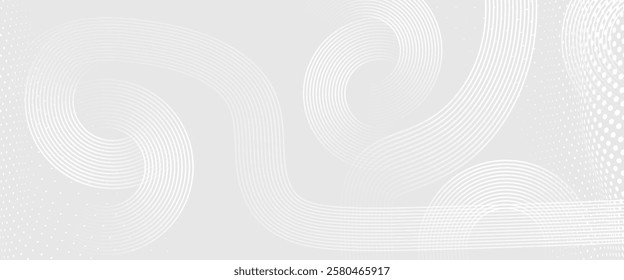 Premium background design with white line pattern White geometric abstract background