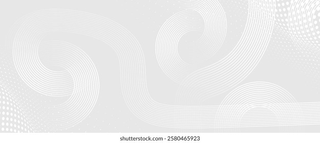 Premium background design with white line pattern White geometric abstract background