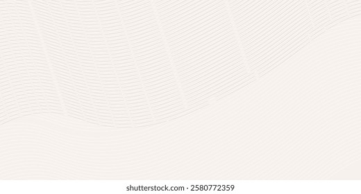 Premium background design with white line pattern (texture) in luxury pastel colour. Abstract horizontal art vector template for business banner art