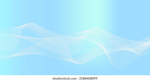 Premium background design with white line pattern (texture) in luxury pastel colour. Abstract horizontal vector template for business banner, formal backdrop.