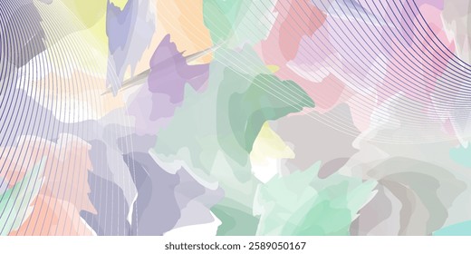 Premium background design with white line pattern (texture) in luxury pastel colour. Abstract horizontal vector template for business banner, formal backdrop,