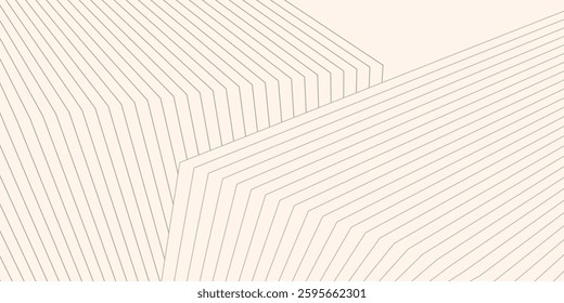 Premium background design with white line pattern (texture) in luxury pastel colour. Abstract horizontal vector template for business banner, formal backdrop, prestigious voucher, luxe invite