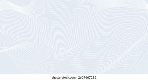 Premium background design with white line pattern (texture) in luxury pastel colour. Abstract horizontal vector template for business banner, formal backdrop, prestigious voucher, luxe invite