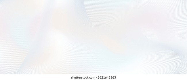 Premium background design with white line pattern in luxury pastel colour. Abstract horizontal vector template for business banner, prestigious voucher, luxe invite