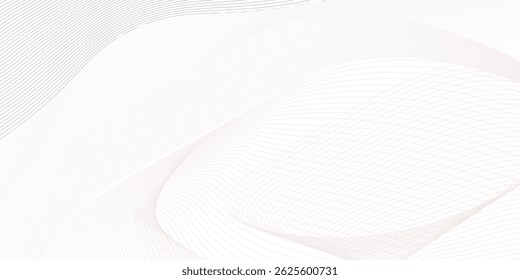 Premium background design with white line pattern (texture) in luxury pastel colour. Abstract horizontal vector template for business banner, formal backdrop, prestigious voucher, luxe invite