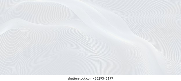 Premium background design with white line pattern (texture) in luxury pastel colour. Abstract horizontal vector template for business banner,
