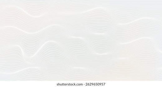 Premium background design with white line pattern (texture) in luxury pastel colour. Abstract horizontal vector template for business banner, formal backdrop,