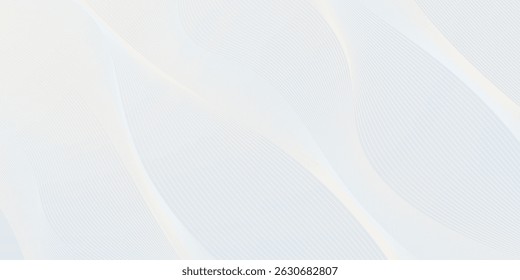 Premium background design with white line pattern (texture) in luxury pastel colour. Abstract horizontal vector template for business banner, formal backdrop, prestigious voucher, luxe invite