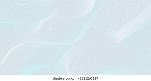 Premium background design with white line pattern (texture) in luxury pastel colour. Abstract horizontal vector template for business banner, formal backdrop, prestigious voucher, luxe invite