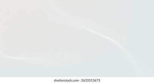 Design de fundo premium com padrão de linha branca (textura) em cor pastel de luxo. Modelo de vetor horizontal abstrato para banner de negócios, plano de fundo formal,