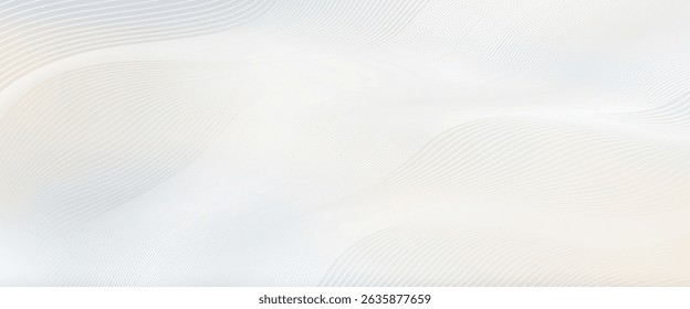 Premium background design with white line pattern (texture) in luxury pastel colour. Abstract horizontal vector template for business banner, formal backdrop,