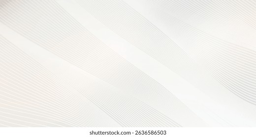 Premium background design with white line pattern (texture) in luxury pastel colour. Abstract horizontal vector template for business banner, formal backdrop,