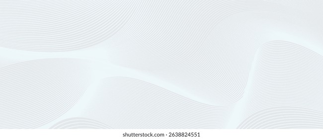 Premium background design with white line pattern (texture) in luxury pastel colour. Abstract horizontal vector template for business banner, formal backdrop, prestigious voucher, luxe invite