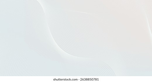 Premium background design with white line pattern (texture) in luxury pastel colour. Abstract horizontal vector template for business banner, formal backdrop,