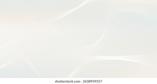 Premium background design with white line pattern (texture) in luxury pastel colour. Abstract horizontal vector template for business banner, formal backdrop,