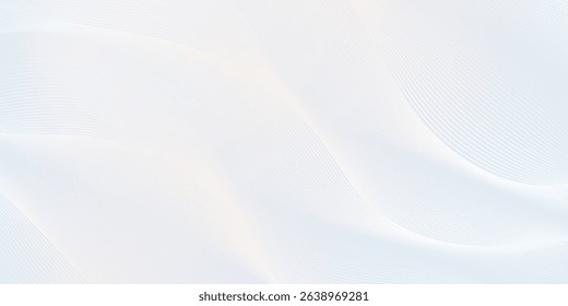 Premium background design with white line pattern (texture) in luxury pastel colour. Abstract horizontal vector template for business banner, formal backdrop, prestigious voucher, luxe invite