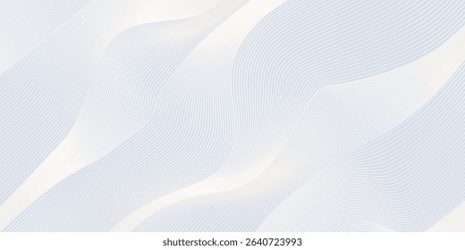 Premium background design with white line pattern (texture) in luxury pastel colour. Abstract horizontal vector template for business banner, formal backdrop,