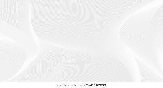 Premium background design with white line pattern (texture) in luxury pastel colour. Abstract horizontal vector template for business banner.