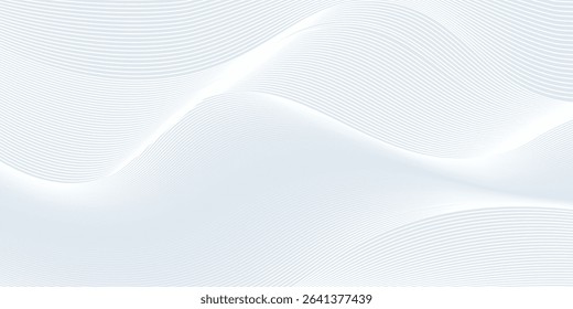 Premium background design with white line pattern (texture) in luxury pastel colour. Abstract horizontal vector template for business banner, formal backdrop,