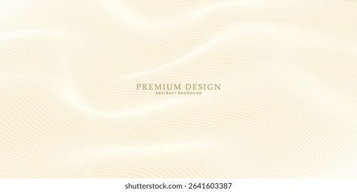 Premium background design with white line pattern (texture) in luxury pastel colour. Abstract horizontal vector template for business banner, formal backdrop,