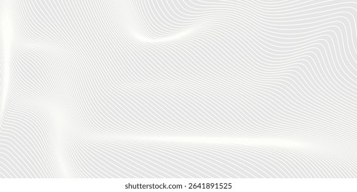 Premium background design with white line pattern (texture) in luxury pastel colour. Abstract horizontal vector template for business banner, formal backdrop, prestigious voucher, luxe invite
