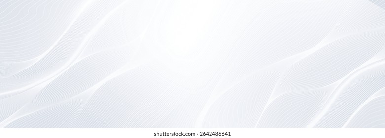 Premium background design with white line pattern (texture) in luxury pastel colour. Abstract horizontal vector template for business banner,