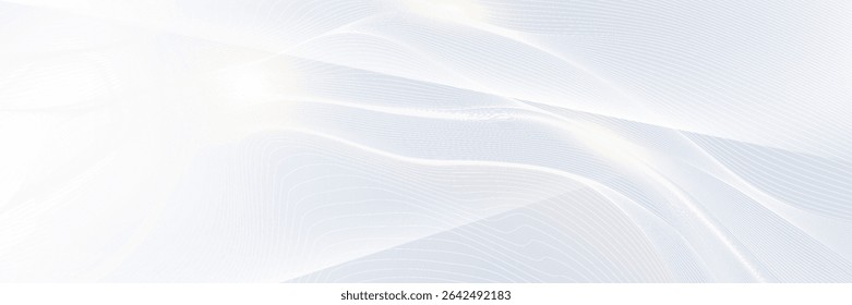 Premium background design with white line pattern (texture) in luxury pastel colour. Abstract horizontal vector template 