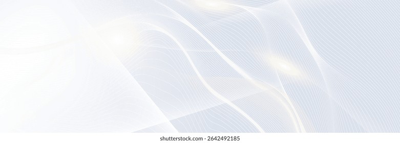 Premium background design with white line pattern (texture) in luxury pastel colour. Abstract horizontal vector template 