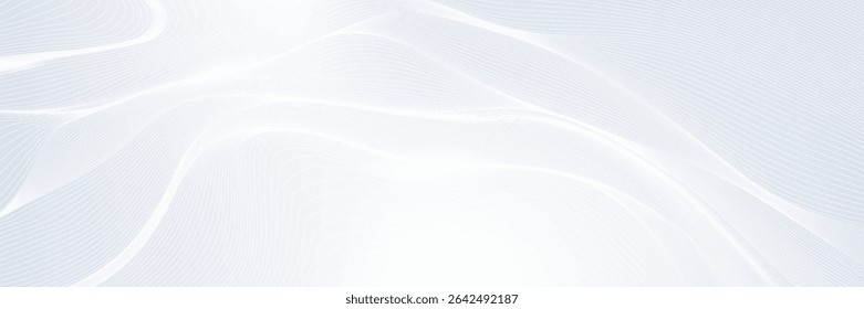 Premium background design with white line pattern (texture) in luxury pastel colour. Abstract horizontal vector template 