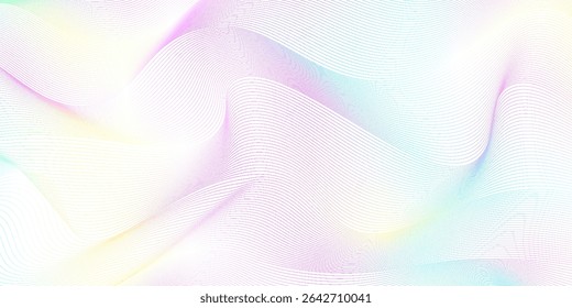 Premium background design with white line pattern. rainbow background.
