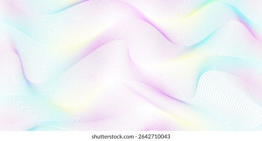 Premium background design with white line pattern. rainbow background.