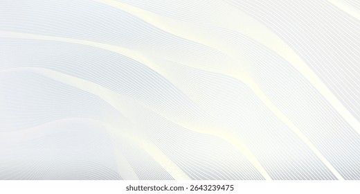 Premium background design with white line pattern (texture) in luxury pastel colour. Abstract horizontal vector template for business banner, formal backdrop, prestigious voucher, luxe invite