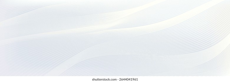 Premium background design with white line pattern (texture) in luxury pastel colour. Abstract horizontal vector template for business banner, formal backdrop,