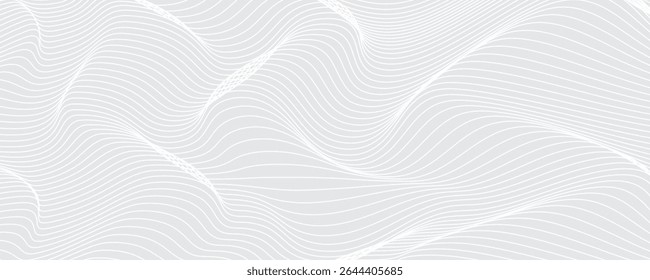Premium background design with white line pattern (texture) in luxury pastel colour. Abstract horizontal vector template for business banner, formal backdrop, prestigious voucher, luxe invite