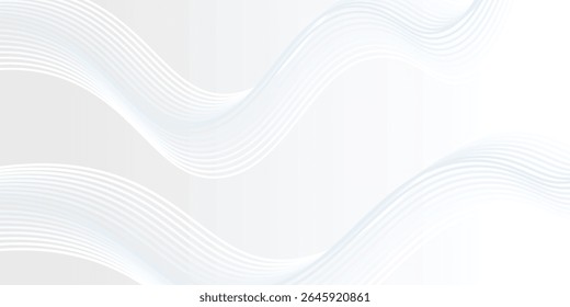 Premium background design with white line pattern in luxury pastel colour. Abstract horizontal vector template eps10